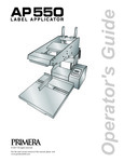 Primera AP550 Label Applicator Manual Primera AP550 Label Applicator Manual