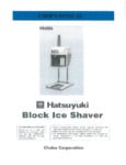 BLOCK ICE SHAVER HB-600A 120V 220W 288LBS/HOUR