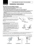 Quartz Universal Mount Sink Quartz Universal Mount Sink