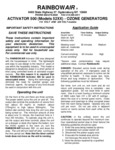 Rainbowair_5200_Ozone_Generator_Manual