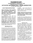 Rainbowair_5401_Ozone_Generator_Manual
