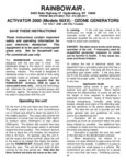 Rainbowair_5600_Ozone_Generator_Manual