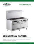 Main Street Commercial Ranges Manual