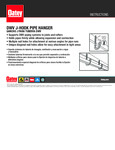 HOOK DRAIN PIPE DWV White 25 PK instructions
