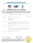 Rectorseal SureSeal exp 8.24 IAPMO Certificate