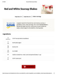 Red and White Soursop Shakes Recipe