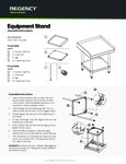 Regency Equipment Stand with Undershelf Assembly Instructions