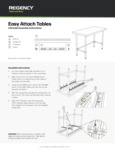 Regency Fast Track Tables Assembly Guide