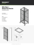 Regency Wire Bun Sheet Pan Racks