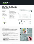 Regency Wire Wall Shelving Assembly Instructions Regency Wire Wall Shelving Assembly Instructions