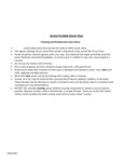 Resilient Acrylic Portable Dance Floor Cleaning and Maintenance Instructions