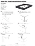 Rize Metal Bed Base Assembly Instructions 2024