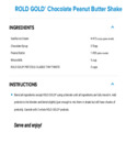 ROLD GOLD Chocolate Peanut Butter Shake Recipe ROLD GOLD Chocolate Peanut Butter Shake Recipe