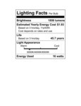S16511 Lighting Facts S16511 Lighting Facts