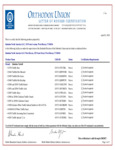 Sabatino Kosher Certificate