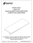 Safco Mayline MRDT7236  MRDT6636  MRDT7230  MRDT6630 Desk Top Assembly Instructions