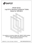 Safco Mirella MRCBH3 Standing Conference Table Legs Assembly Instructions