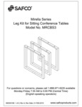 Safco Mirella MRCBS3 Sitting Conference Table Assembly Instructions