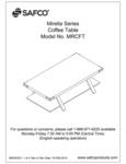 Safco Mirella MRCFT Coffee Table Assembly Instructions