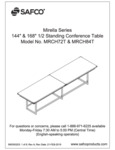 Safco Mirella MRCH72T & MRCH84T Standing Conference Table Assembly Instructions