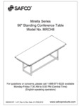 Safco Mirella MRCH8 Standing Conference Table Assembly Instructions 