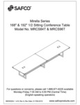 Safco Mirella MRCS84T & MRCS96T Sitting Conference Table Assembly Instructions