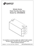 Safco Mirella MRDBBB36 Desk Box Assembly Instructions