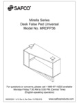 Safco Mirella MRDFP36 Modesty Panel Bookshelf Assembly Instructions