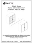 Safco Mirella MRGD MRWD Display Cabinet Doors Assembly Instructions