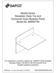 Safco Mirella MRRDT48 Reception Desk Modesty Panel Assembly Instructions