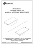 Safco Mirella MRRTN48T & MRRTN42T Universal Return Top Assembly Instructions