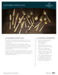 Santorini Satin Gold Spec Sheet
