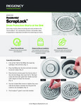 Regency ScrapLock 3 1/2" Locking Drain Strainer for Residential Style Drains Regency ScrapLock 3 1/2" Locking Drain Strainer for Residential Style Drains