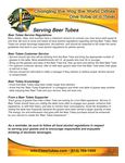 Beer Tubes Serving Guidelines