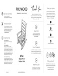 PW Shaker Rocking Chair Instructions
