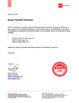 SHOTT Beverages Ltd Orthodox Kosher Suitable Statement