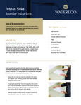 Side Splash Model Drop-In Sink Instruction Sheet