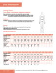 Chef Revival Sizing Chart