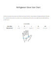 Refrigiwear Glove Size Chart