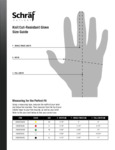 Schraf Knit Cut-Resistant Glove Size Guide