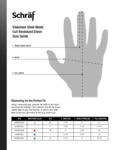 Schraf Mesh Glove Size Guide Schraf Mesh Glove Size Guide