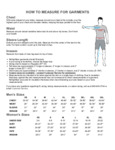 Size Charts _ How to Get the Right Fit _ HOW TO MEASURE FOR GARMENTS RefrigiWear
