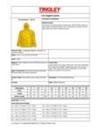 Tingley Iron Eagle Hooded Size Chart Tingley Iron Eagle Hooded Size Chart