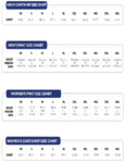 Uncommon Chef Size Chart