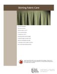 Fabric Care Instructions
