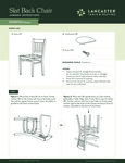 Slat Back Chair Assembly 