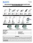 Sloan 3315144BT  instructions