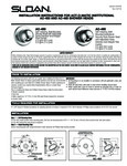 Sloan AC-450 & AC-460 Manual