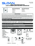 Sloan CX Flushometer Instructions