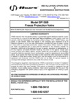 sp158b INSTALLATION, OPERATION & MAINTENANCE INSTRUCTIONS sp158b INSTALLATION, OPERATION & MAINTENANCE INSTRUCTIONS